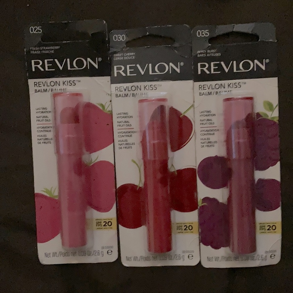 NWT Bundle of 3 Revlon KISS Balms
